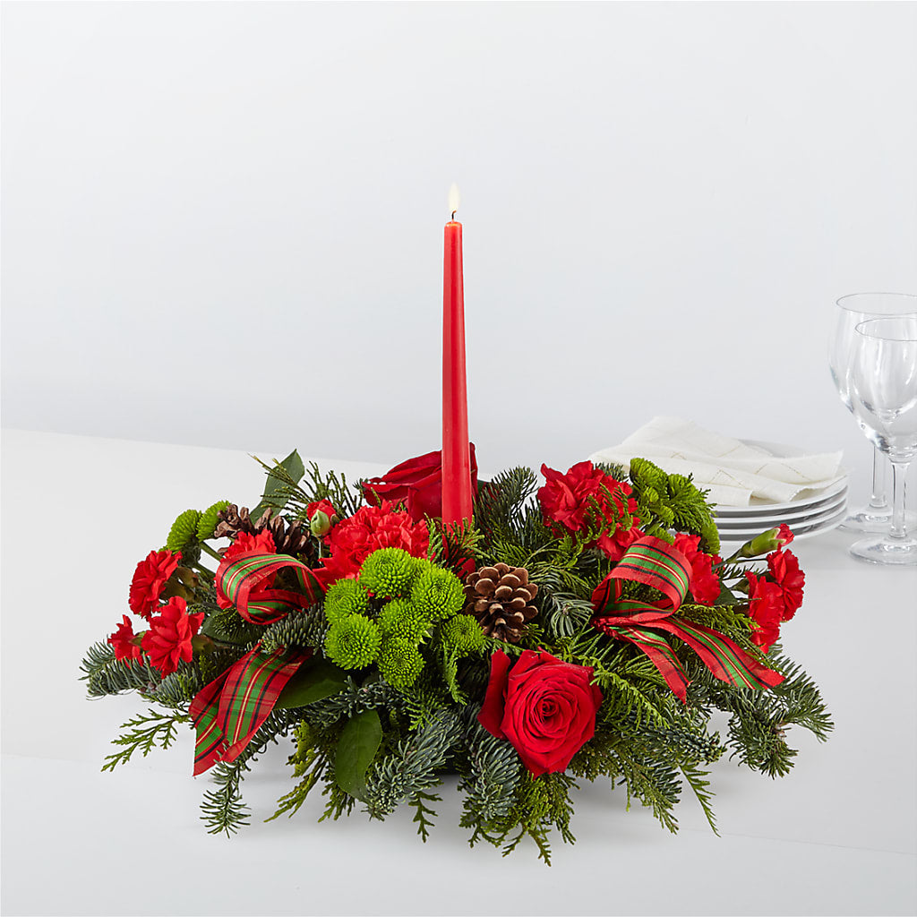 By the Candlelight Centerpiece – Forget-me-not Florist, Fort Recovery OH
