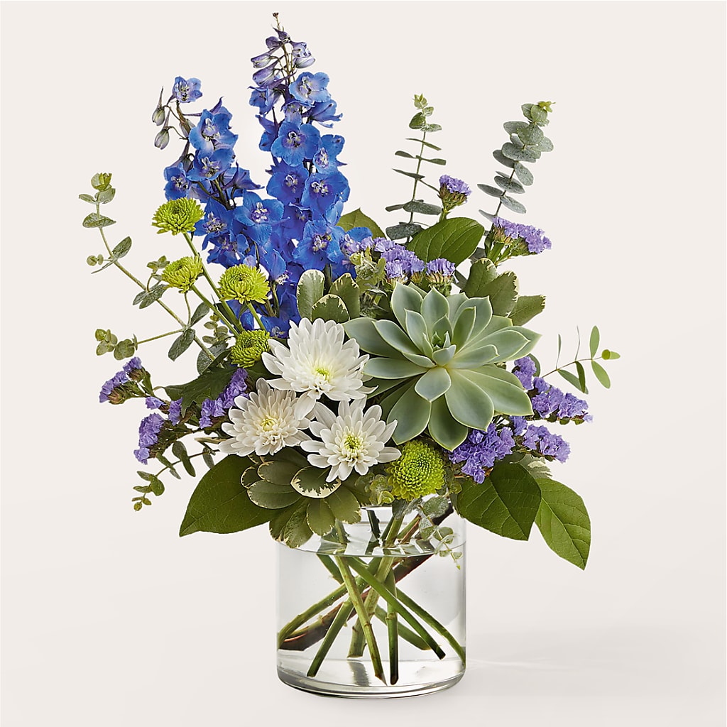 Cerulean Waves Bouquet – Forget-me-not Florist, Fort Recovery OH