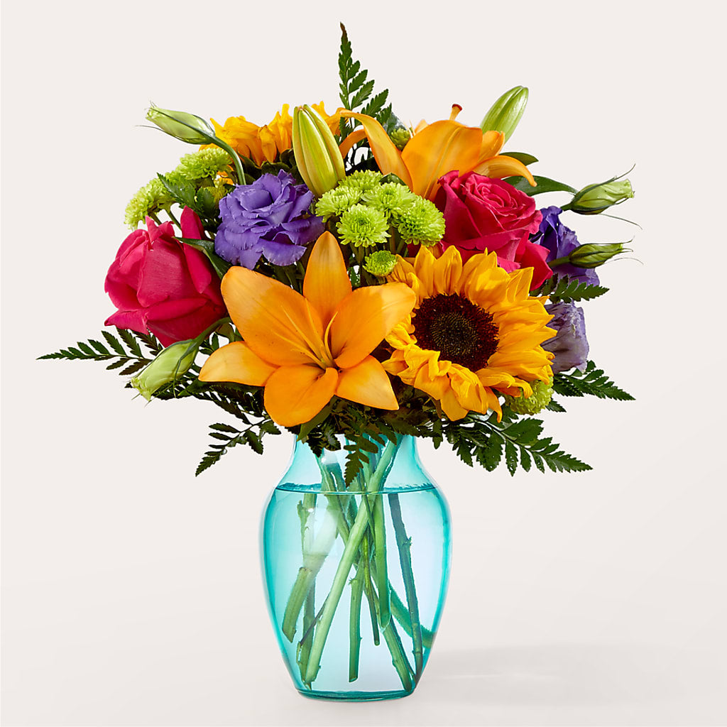 Double Rainbow Bouquet – Forget-me-not Florist, Fort Recovery OH
