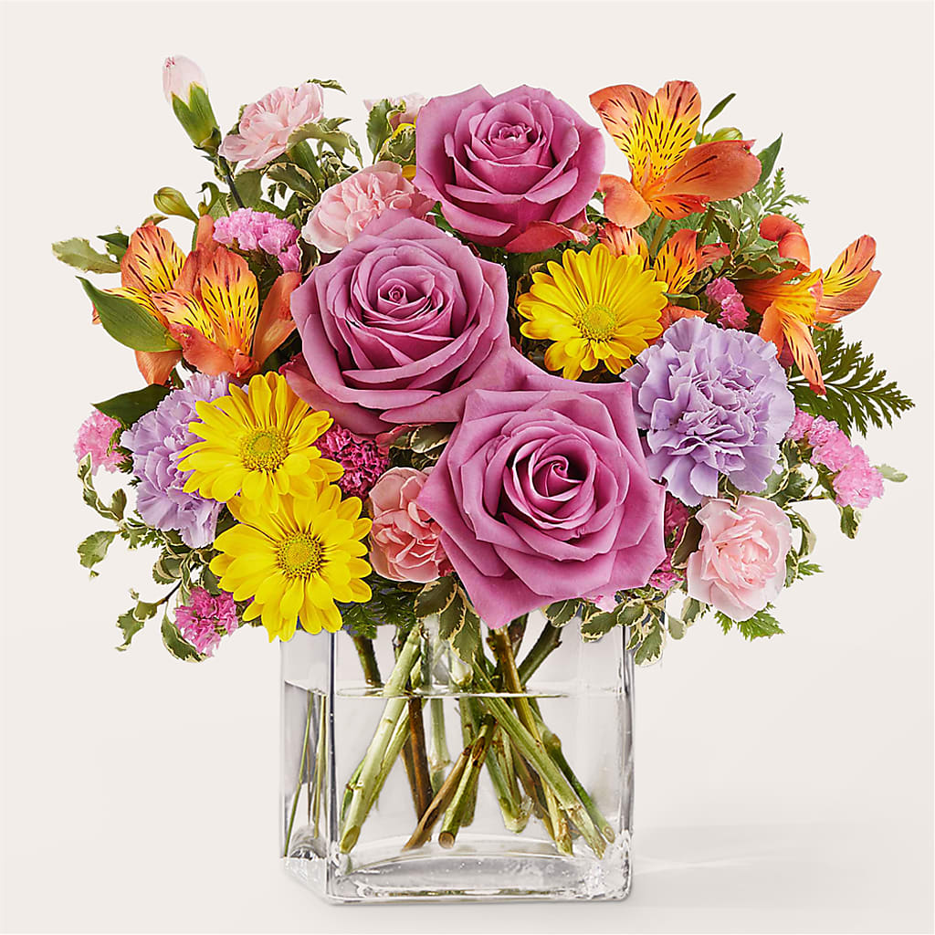 Shades of Happiness Bouquet – Forget-me-not Florist, Fort Recovery OH