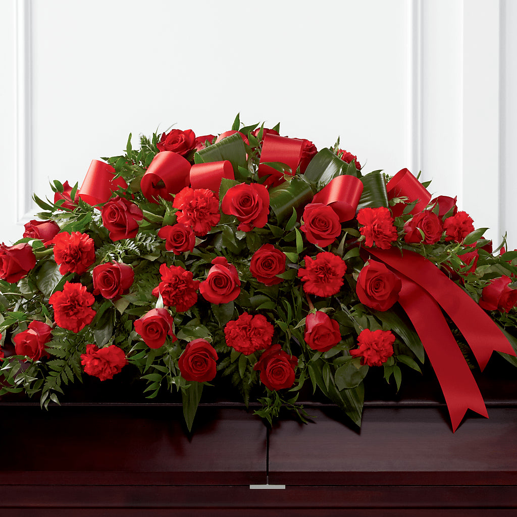 Tribute of Life Casket Spray – Forget-me-not Florist, Fort Recovery OH