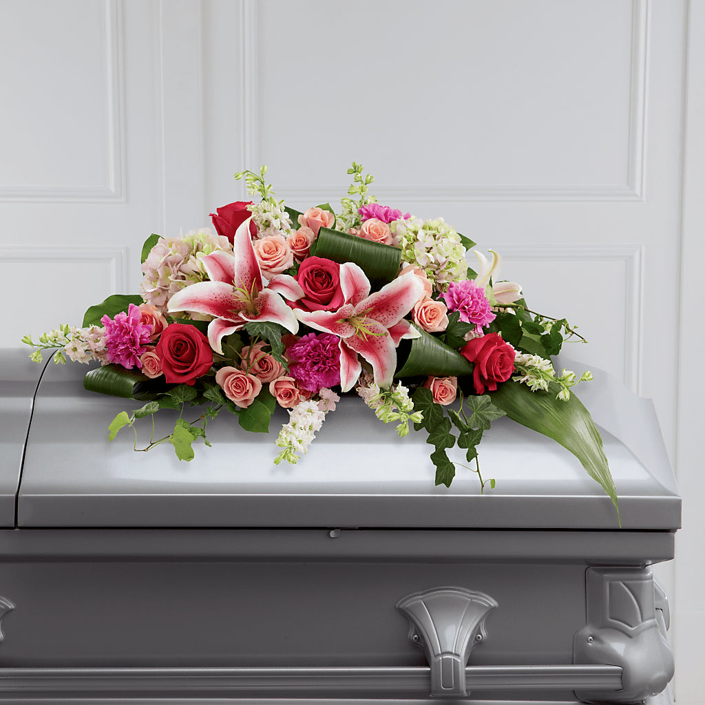 Splendid Grace Casket Spray – Forget-me-not Florist, Fort Recovery OH