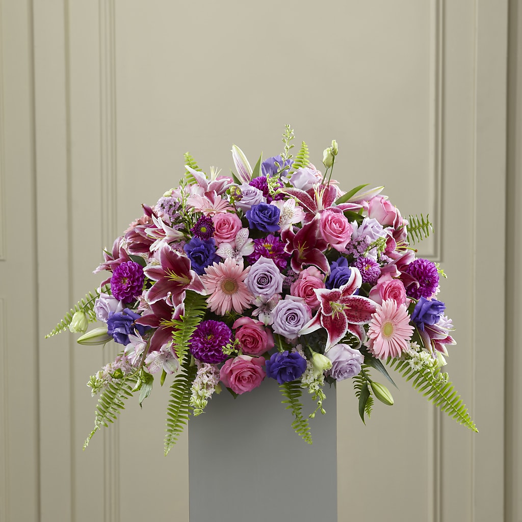 Fare Thee Well Pedestal – Forget-me-not Florist, Fort Recovery OH