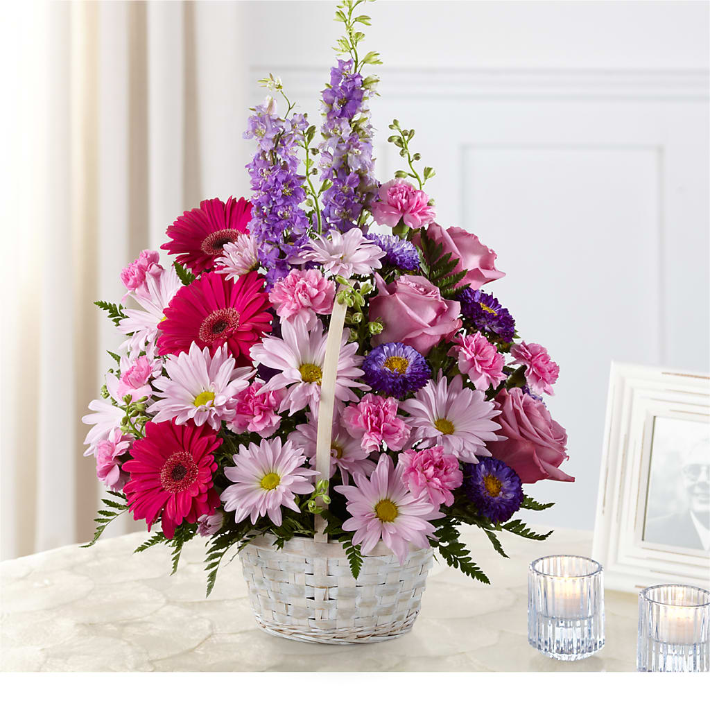 Pastel Peace Basket – Forget-me-not Florist, Fort Recovery OH