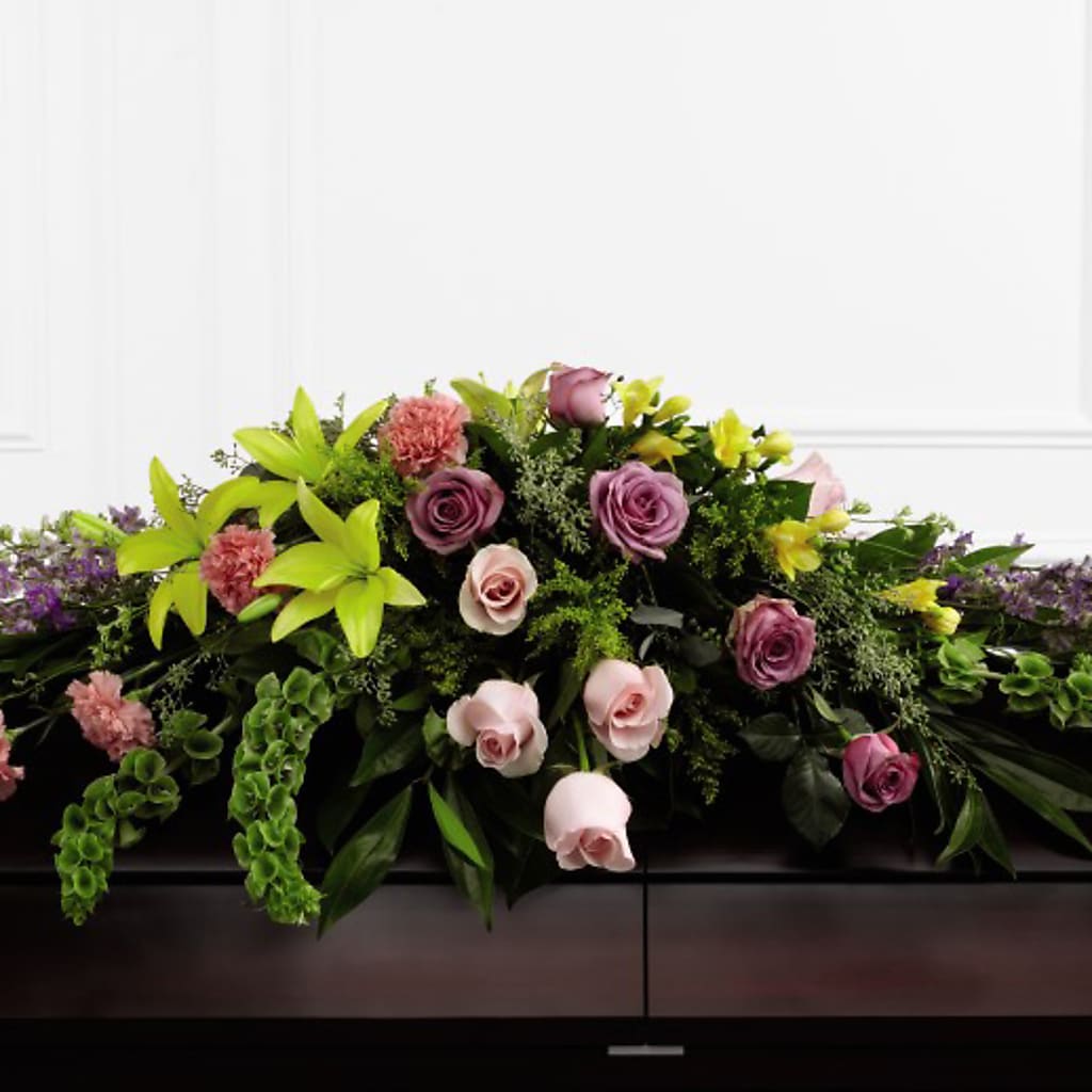 Forever Beloved Casket Spray – Forget-me-not Florist, Fort Recovery OH