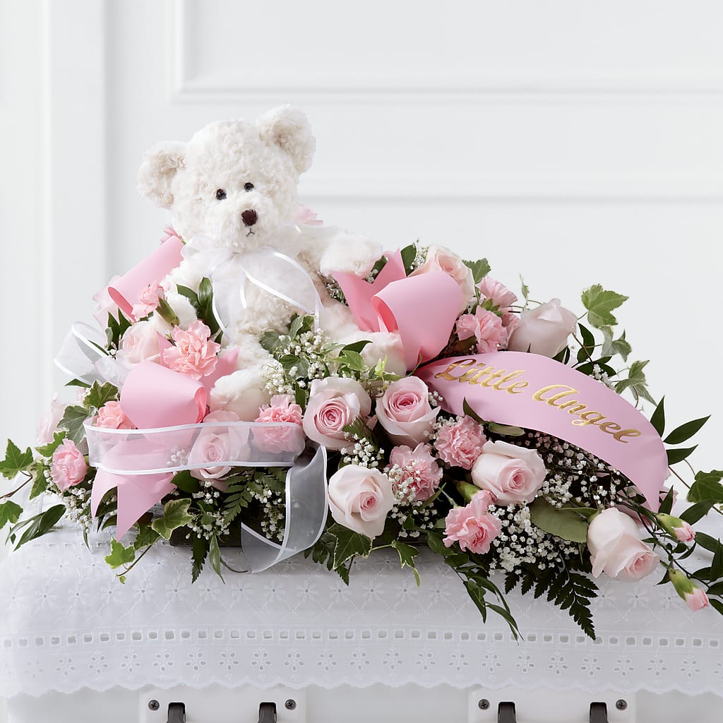Touch of Sympathy Casket Spray – Forget-me-not Florist, Fort Recovery OH