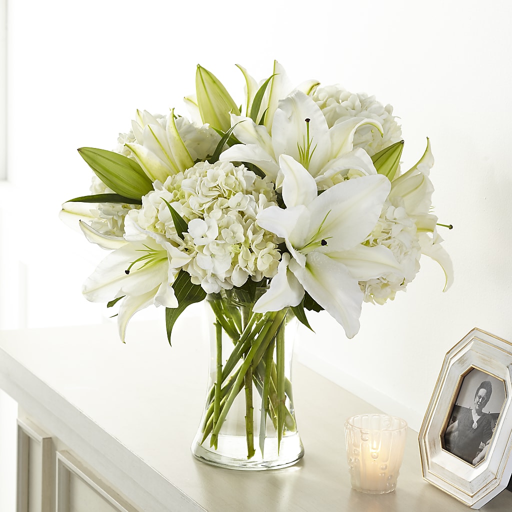 Compassionate Lily Bouquet – Forget-me-not Florist, Fort Recovery OH