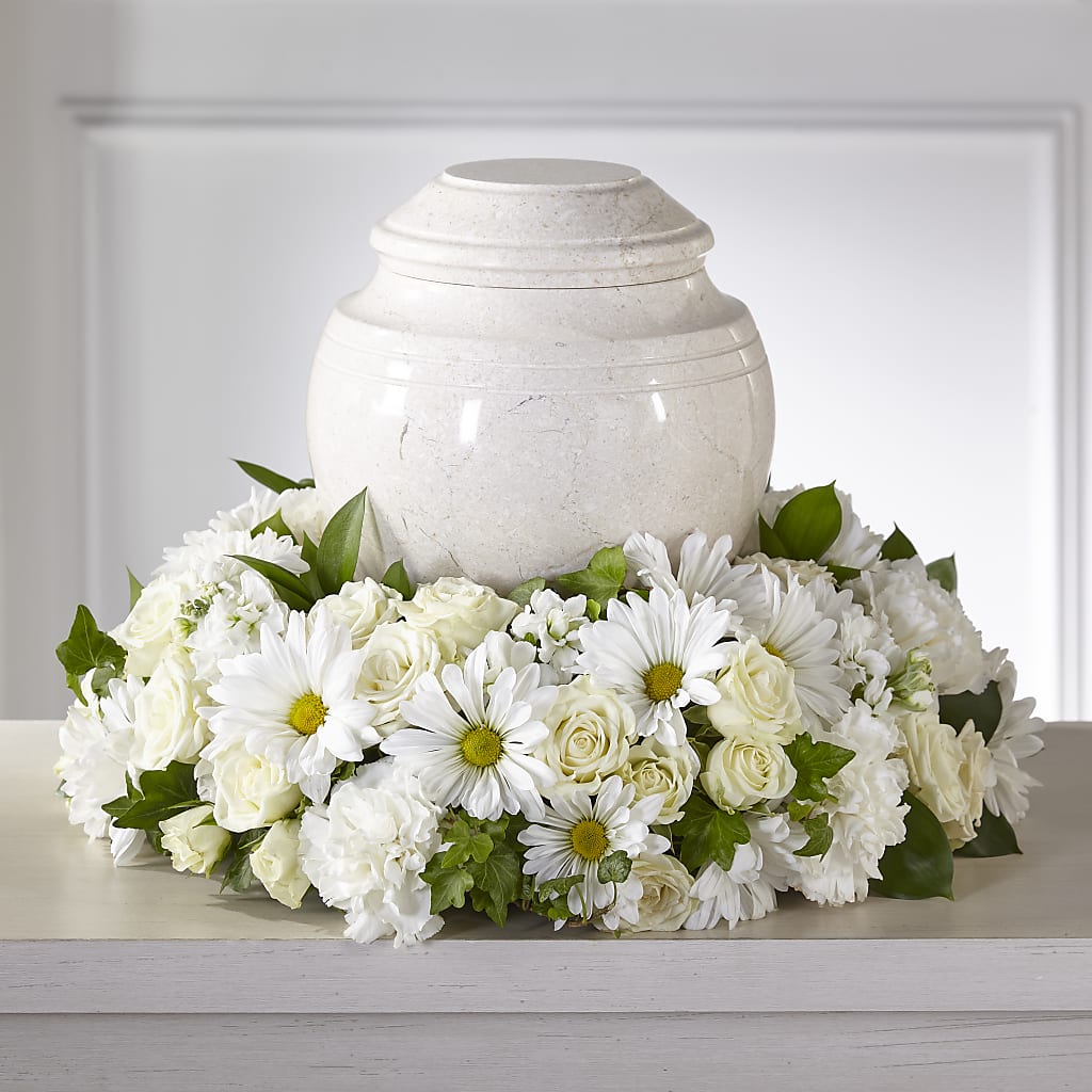 Ivory Gardens Cremation Adornment – Forget-me-not Florist, Fort Recovery OH