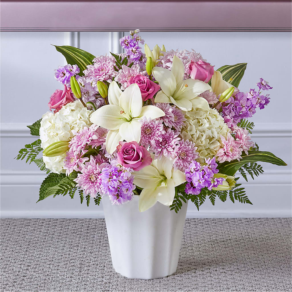 Heaven Sent Floor Basket – Forget-me-not Florist, Fort Recovery OH