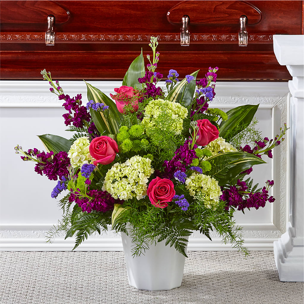 Beautiful Horizons Floor Basket – Forget-me-not Florist, Fort Recovery OH