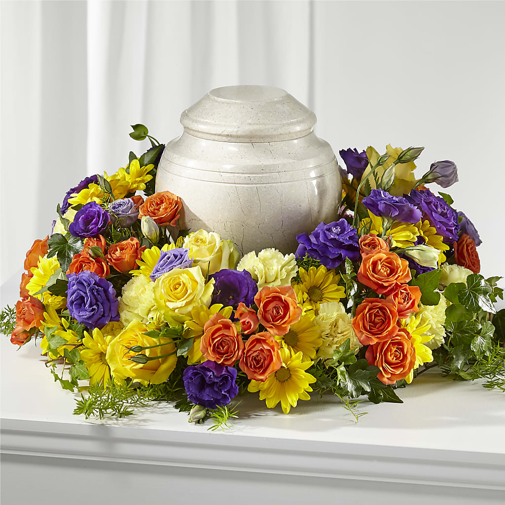 Blossoms of Remembrance Cremation Adornment – Forget-me-not Florist, Fort Recovery OH