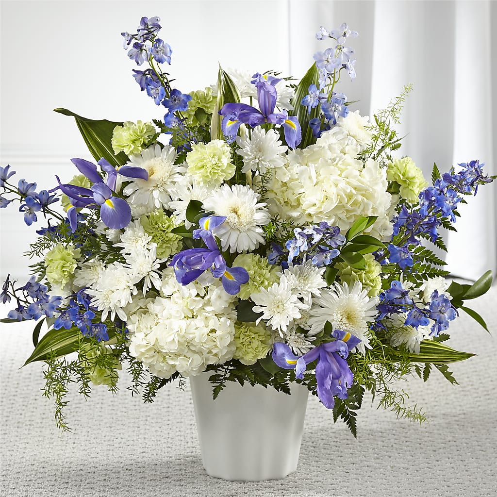 Soft Serenity Floor Basket – Forget-me-not Florist, Fort Recovery OH