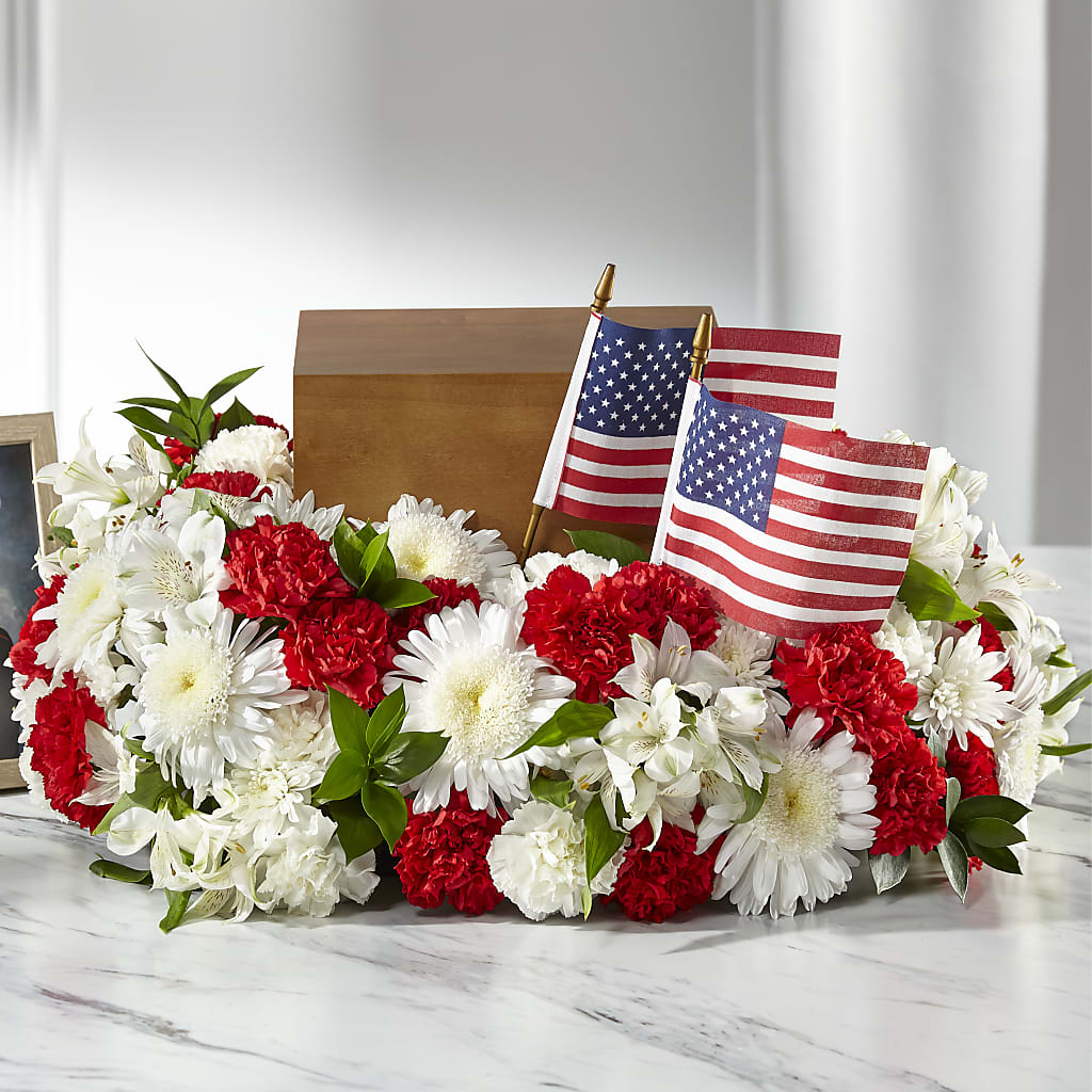 Spirit of Patriotism Cremation Adornment – Forget-me-not Florist, Fort Recovery OH