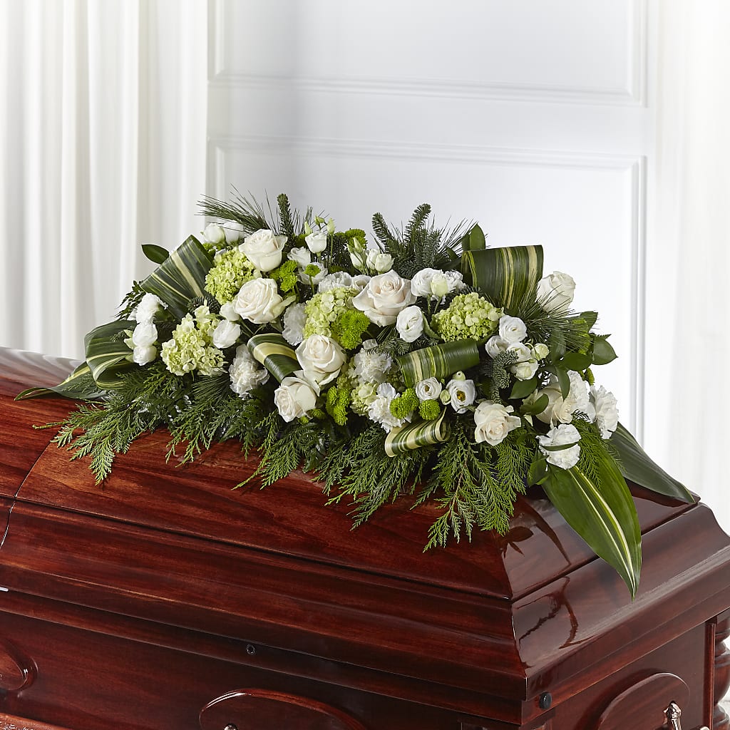 Hopeful Gesture Casket Spray – Forget-me-not Florist, Fort Recovery OH