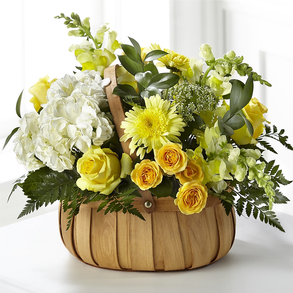 Rustic Remembrance Basket – Forget-me-not Florist, Fort Recovery OH