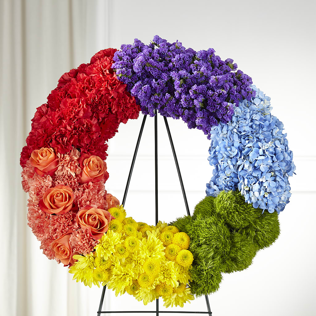 Circle of Love Wreath – Forget-me-not Florist, Fort Recovery OH
