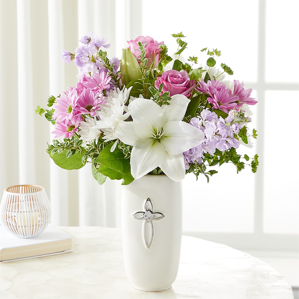 Sacred Space Bouquet – Forget-me-not Florist, Fort Recovery OH