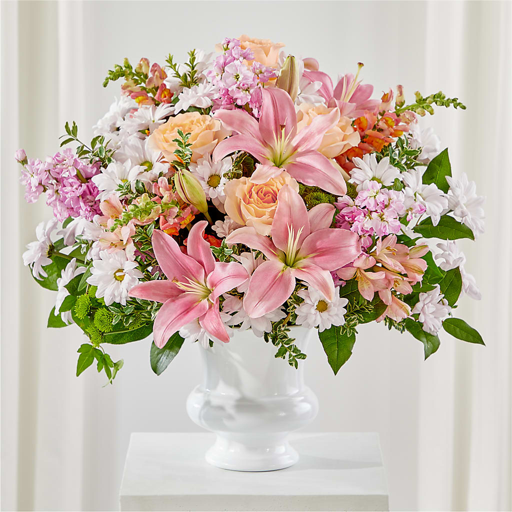 Heartfelt Gesture Urn Arrangement – Forget-me-not Florist, Fort Recovery OH
