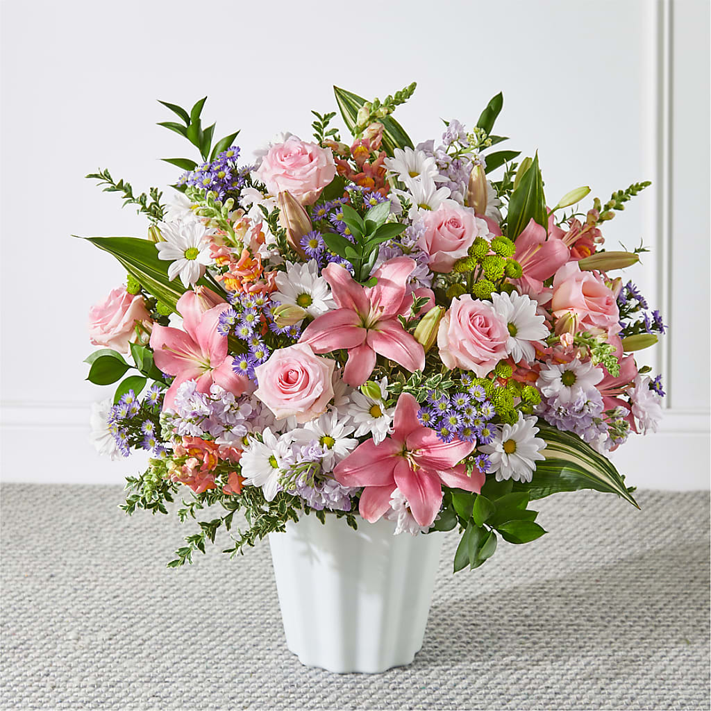 Abundant Compassion Floor Basket – Forget-me-not Florist, Fort Recovery OH