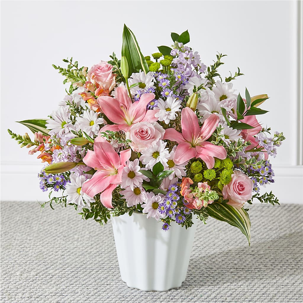 Abundant Compassion Floor Basket – Forget-me-not Florist, Fort Recovery OH