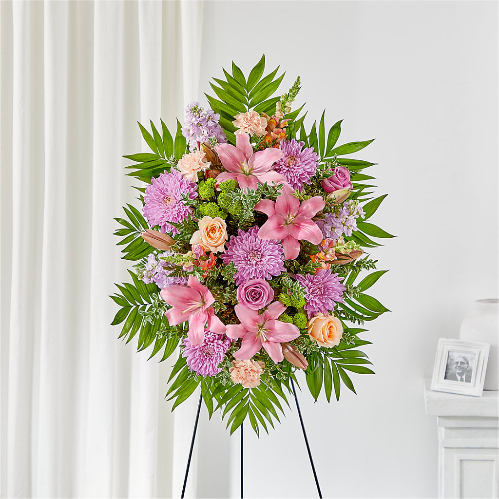 Love & Light Standing Spray – Forget-me-not Florist, Fort Recovery OH