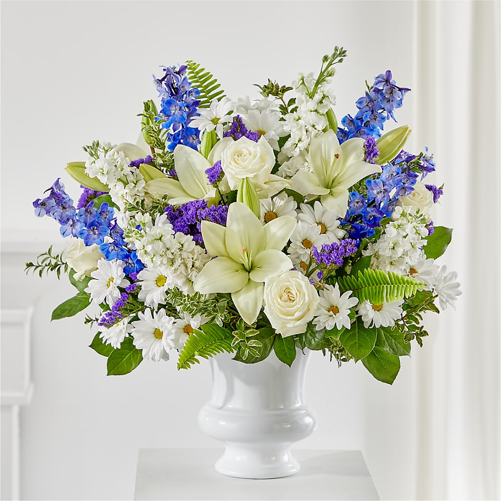 Expressions of Hope Urn Arrangement – Forget-me-not Florist, Fort Recovery OH