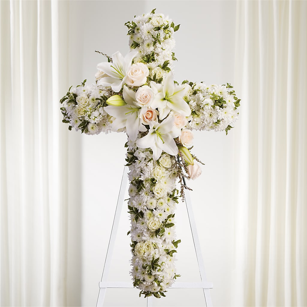 Spiritual Guidance Standing Spray – Forget-me-not Florist, Fort Recovery OH
