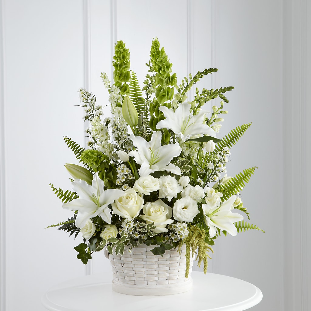 In Our Thoughts Arrangement – Forget-me-not Florist, Fort Recovery OH