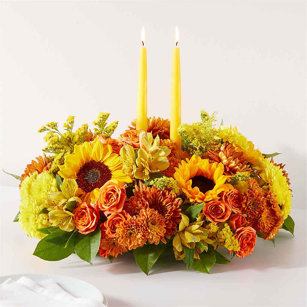 Autumn Harmony Centerpiece – Forget-me-not Florist, Fort Recovery OH