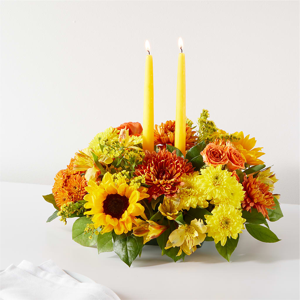 Autumn Harmony Centerpiece – Forget-me-not Florist, Fort Recovery OH