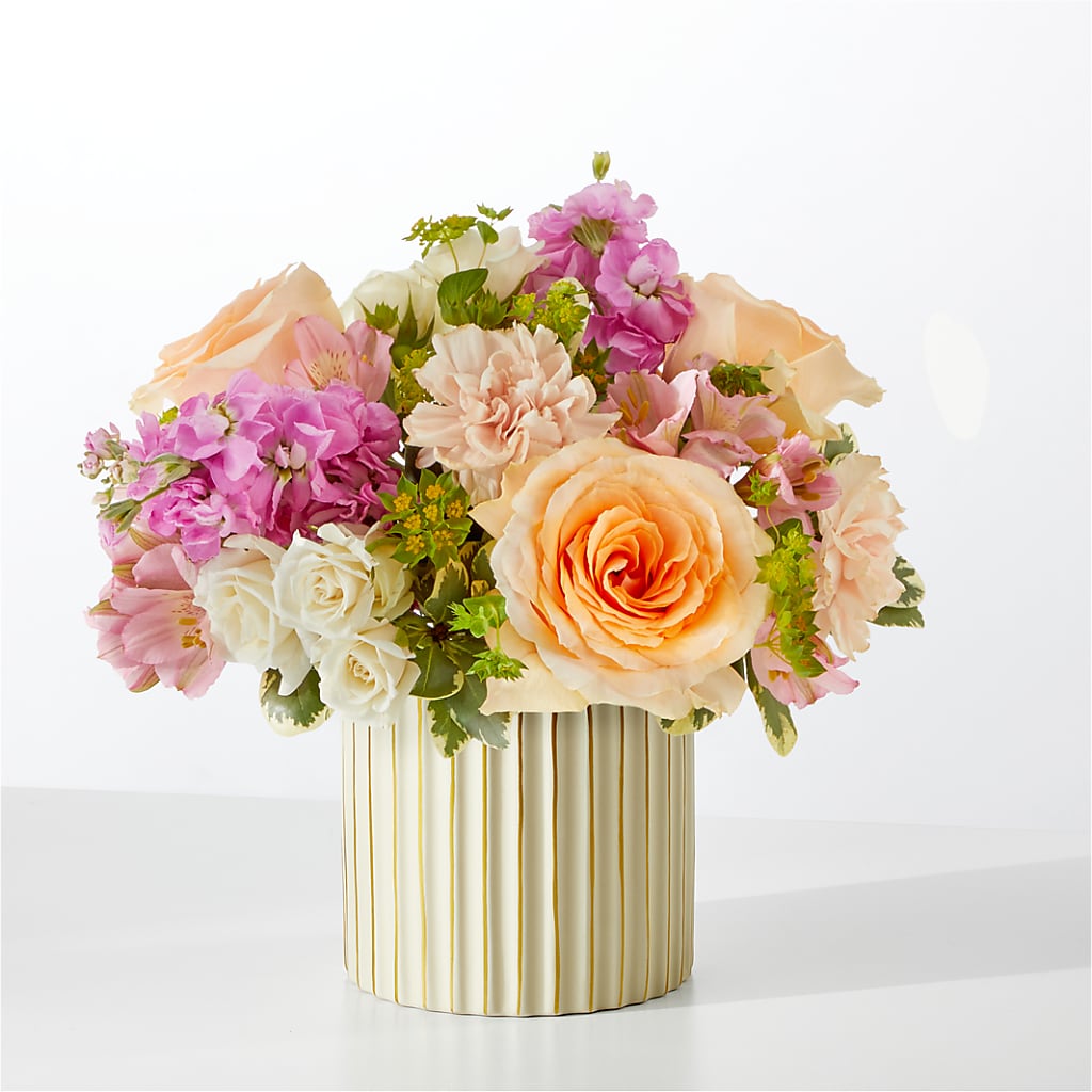 Paradise Bouquet with Ivory Vase – Forget-me-not Florist, Fort Recovery OH