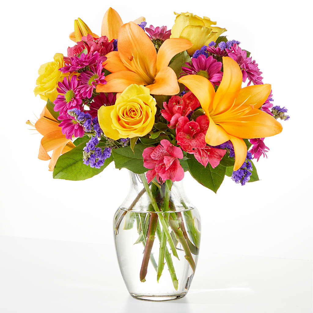 Colorful Visions Bouquet – Forget-me-not Florist, Fort Recovery OH