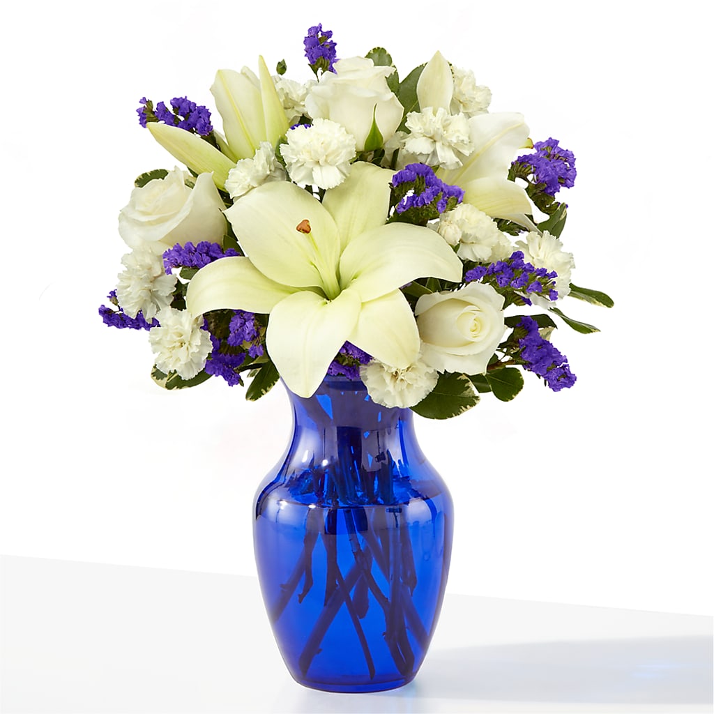 Sapphire Rush Bouquet – Forget-me-not Florist, Fort Recovery OH
