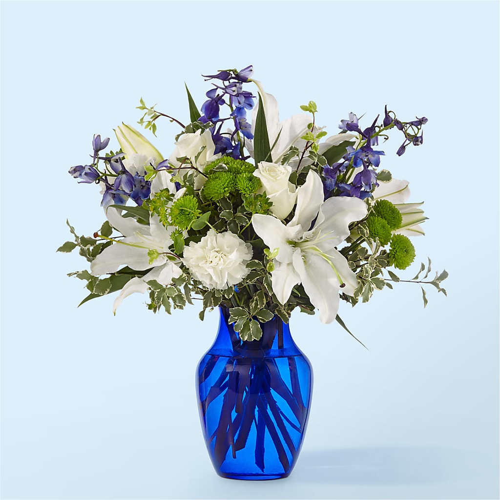 Santorini Bouquet – Forget-me-not Florist, Fort Recovery OH