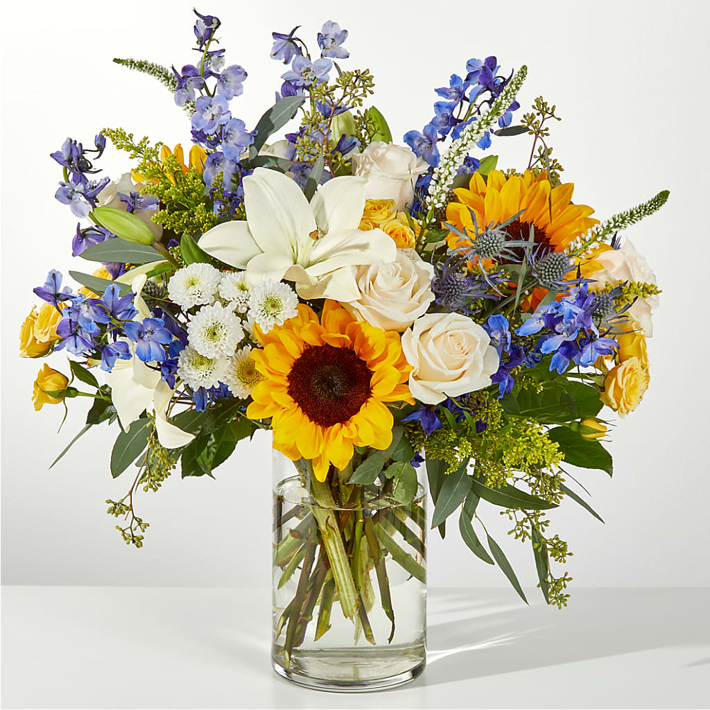 Wonderfully Sunny Bouquet – Forget-me-not Florist, Fort Recovery OH