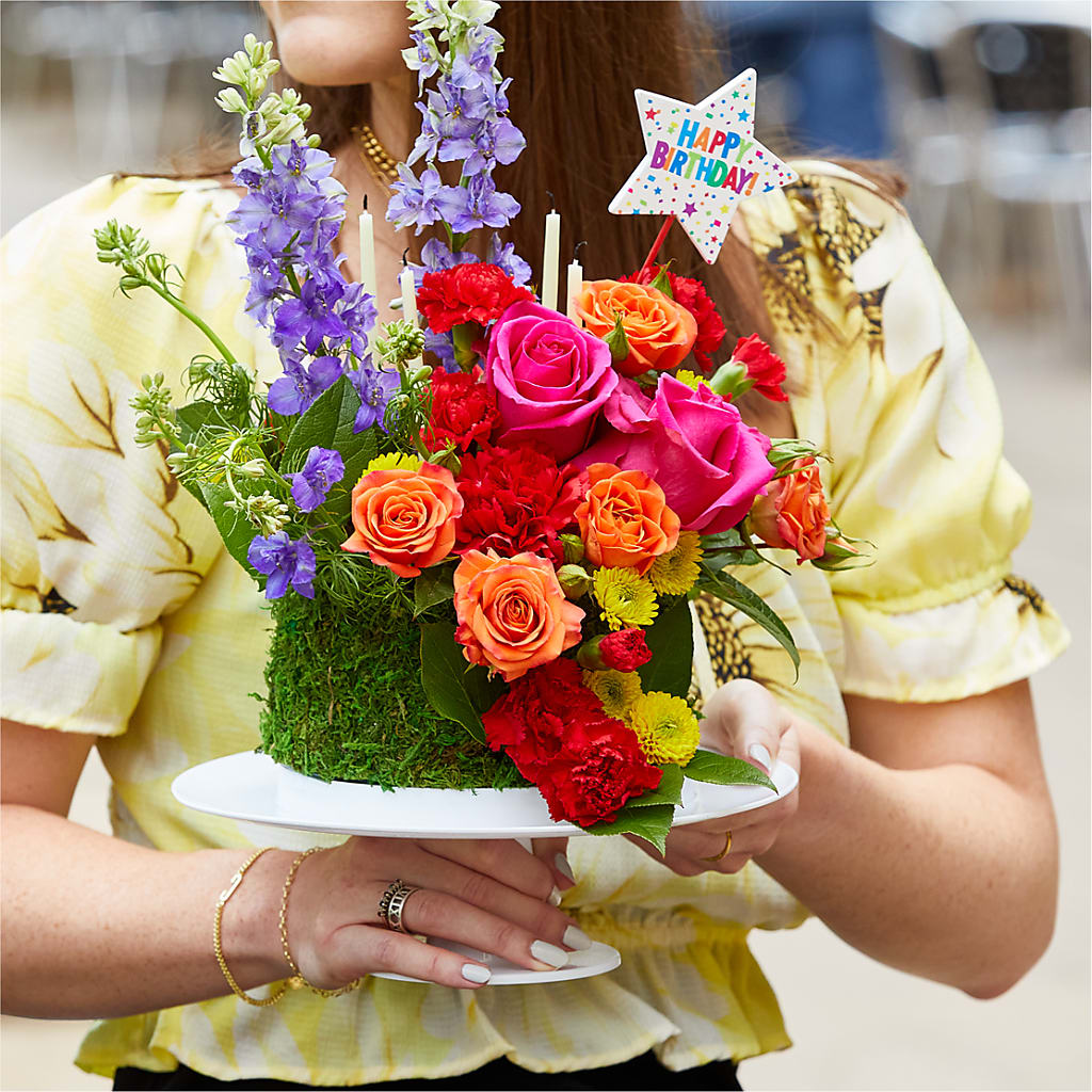 Best Year Yet Floral Cake – Forget-me-not Florist, Fort Recovery OH