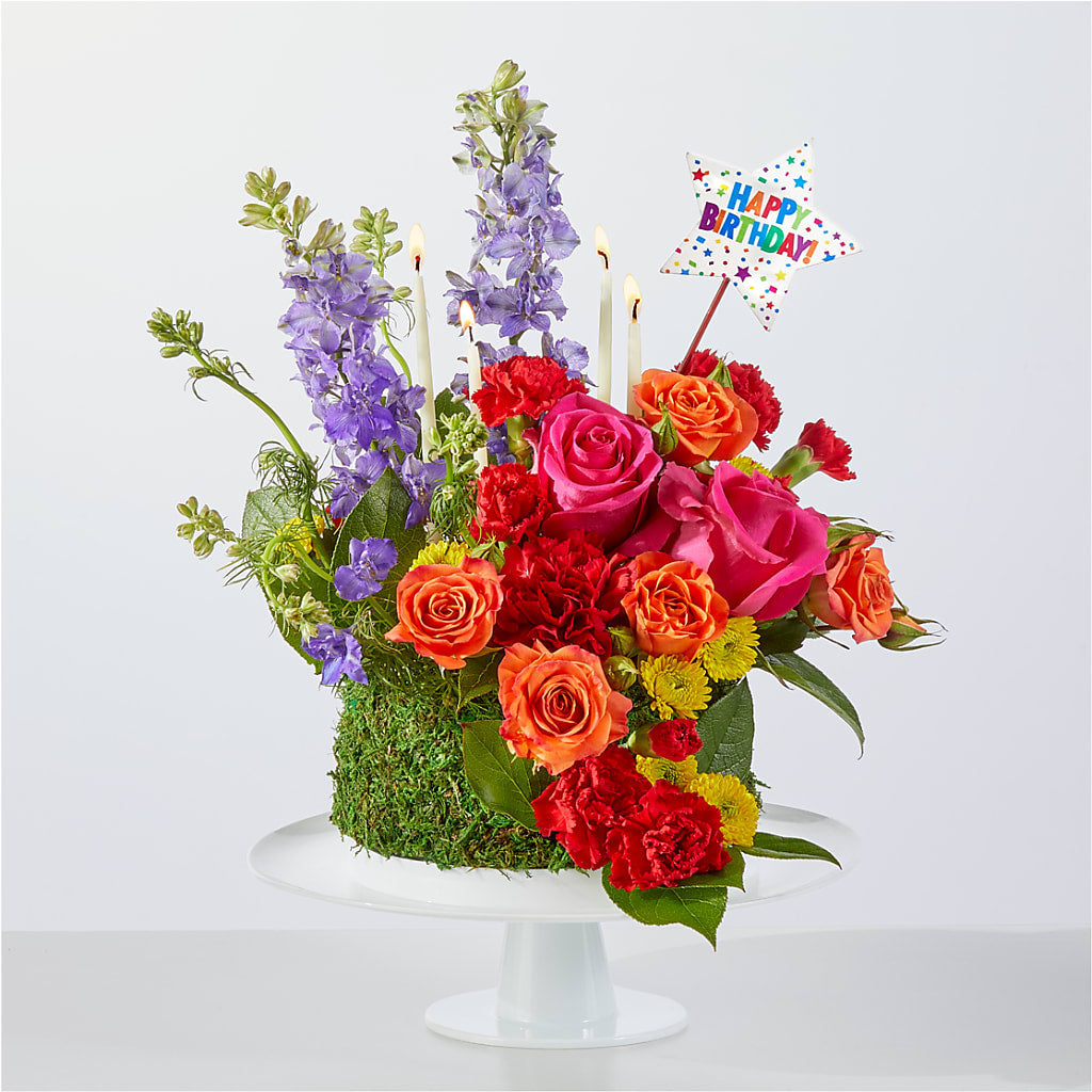 Best Year Yet Floral Cake – Forget-me-not Florist, Fort Recovery OH