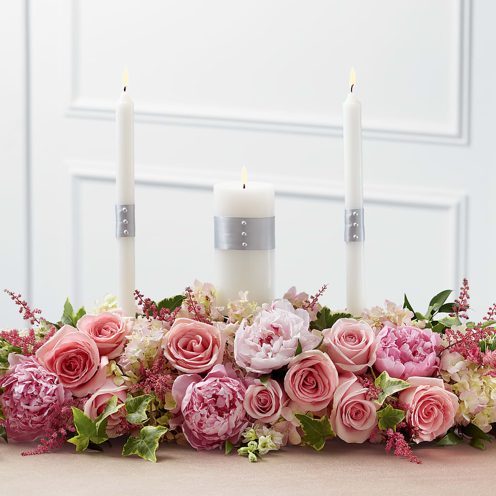 Worldwide Romance Unity Candle Arrangement – Forget-me-not Florist, Fort Recovery OH