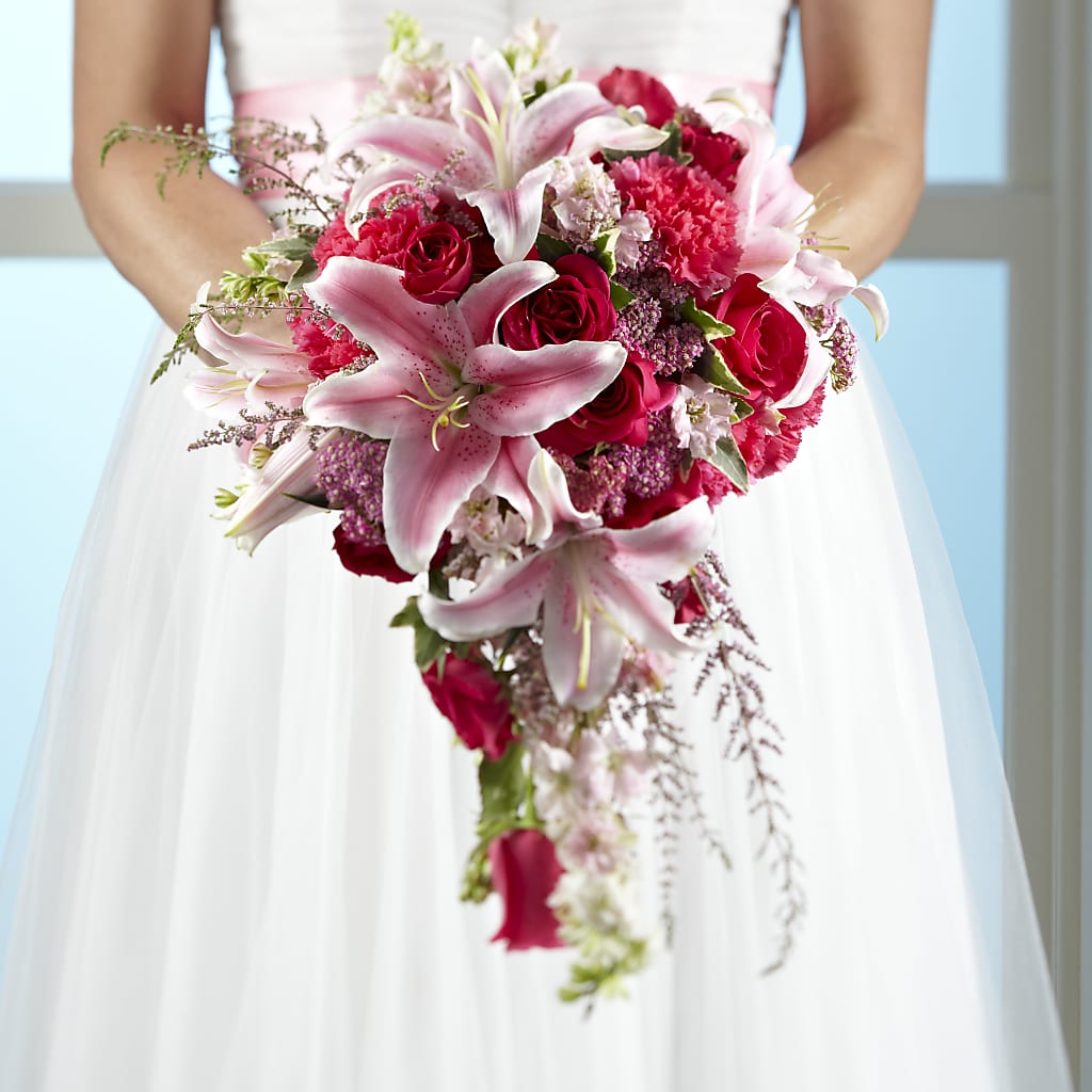 Lily & Rose Bouquet – Forget-me-not Florist, Fort Recovery OH