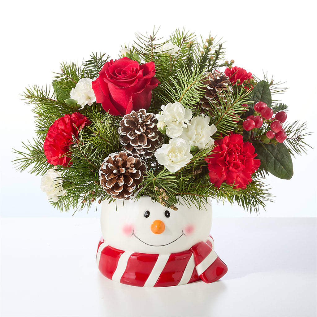 Jolly Snowman Bouquet –  Forget-me-not Florist, Fort Recovery OH