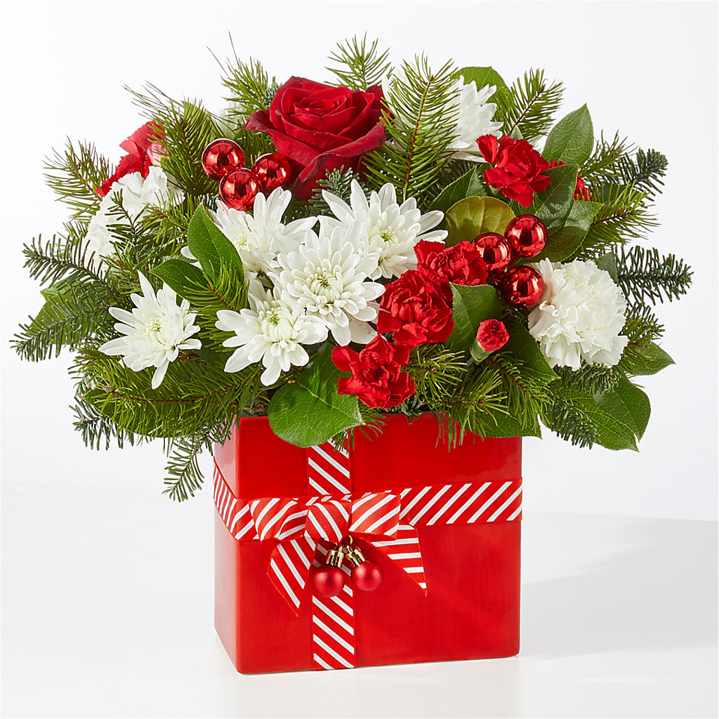 Presents Under the Tree Bouquet –  Forget-me-not Florist, Fort Recovery OH