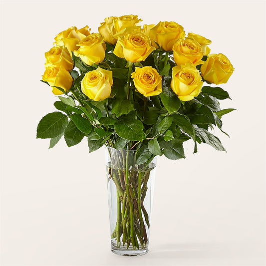 Long Stem Yellow Rose Bouquet –  Forget-me-not Florist, Fort Recovery OH