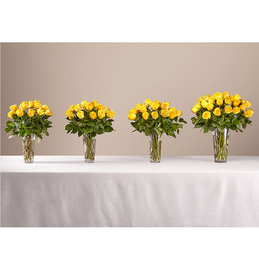 Long Stem Yellow Rose Bouquet –  Forget-me-not Florist, Fort Recovery OH