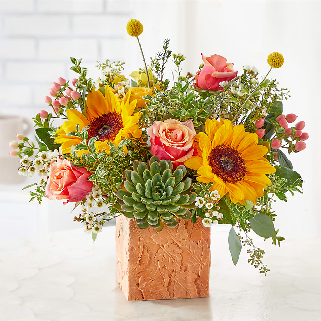 Sunflower Season Bouquet –  Forget-me-not Florist, Fort Recovery OH