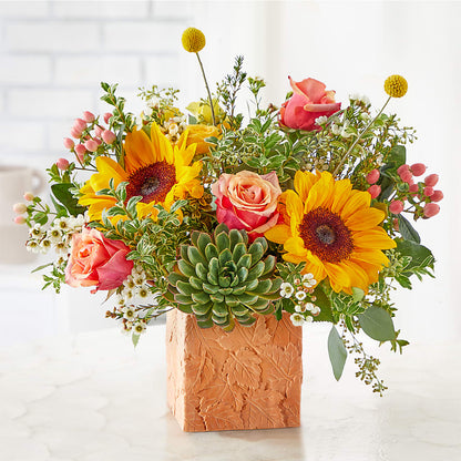 Sunflower Season Bouquet –  Forget-me-not Florist, Fort Recovery OH