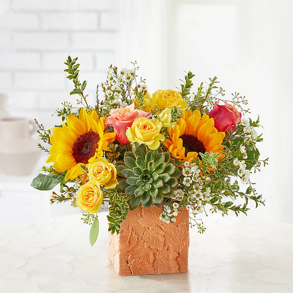Sunflower Season Bouquet –  Forget-me-not Florist, Fort Recovery OH