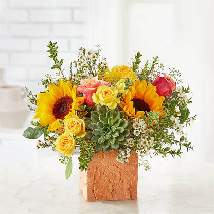 Sunflower Season Bouquet –  Forget-me-not Florist, Fort Recovery OH