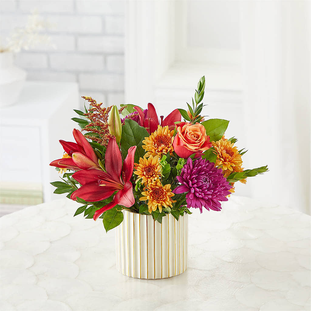 Burgundy Landscape Bouquet –  Forget-me-not Florist, Fort Recovery OH