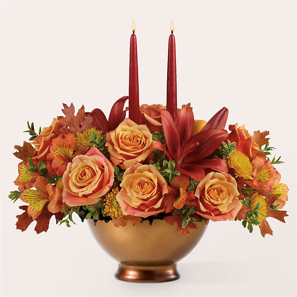 Harvest Table Centerpiece –  Forget-me-not Florist, Fort Recovery OH