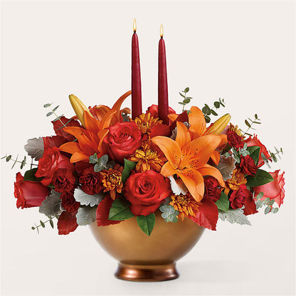 Fruits of Fall Centerpiece –  Forget-me-not Florist, Fort Recovery OH